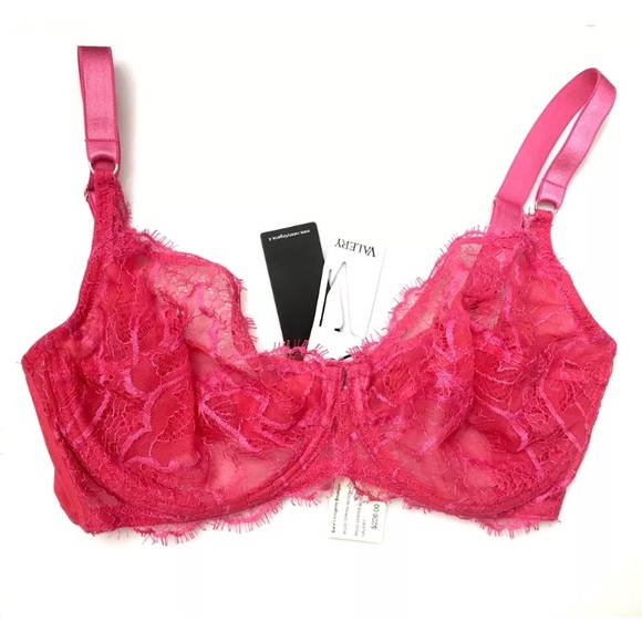 Valery Other - NWT Valery Italy Pink Lace Bra